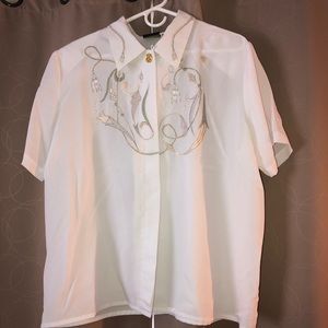 👑 VINTAGE 80s BLOUSE Laura Scott
